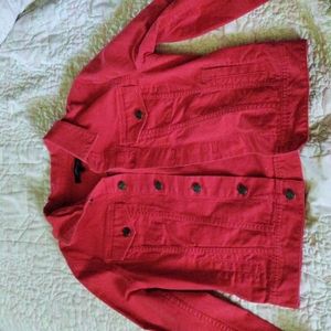 Red Jean Jacket